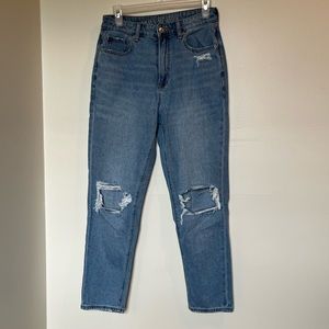 American Eagle Distressed Mom Jeans